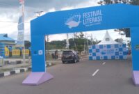Lokasi pelaksanaan festival literasi di jalan 40 Sofifi.