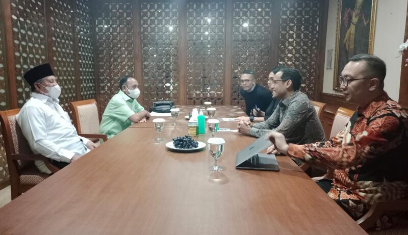 Suasana pertemuan gubernur AGK dan Mendikbud di kantor Kemndikbud di Jakarta, Selasa (14/02/2023).