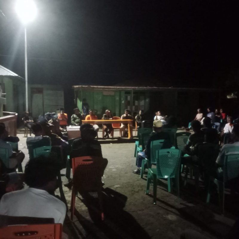 Suasana Rapat Umum Warga Desa Jojame, pada Jumat lalu.