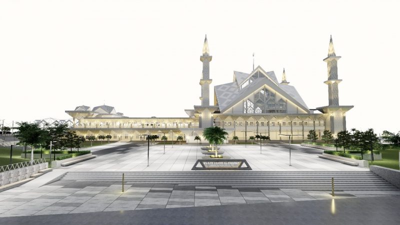 Desain Gambar Masjid Agung Alkhairat Labuha