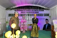 Ketua DPD KKSS Halbar terpilih, Marwan, Saat menyampaikan sambutan.