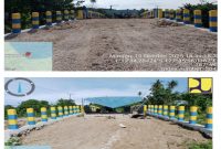 Pembangunan Jembatan Ake Jojame, Desa Madopolo, Pulau Obi.