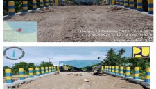 Pembangunan Jembatan Ake Jojame, Desa Madopolo, Pulau Obi.