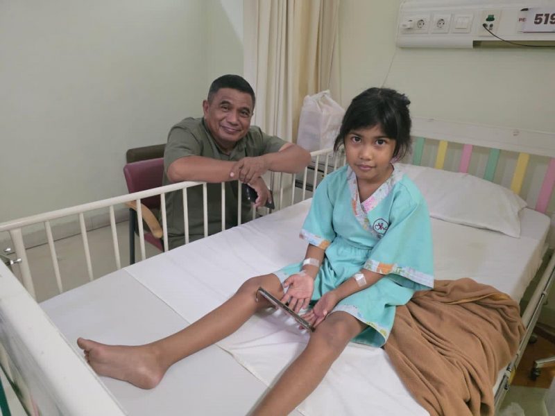 Salah satu pasien yang kini mendapatkan perawatan di Jakarta. (Tim NHM)